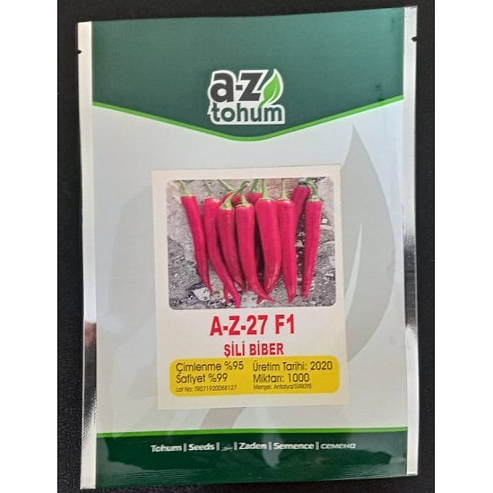 AZ 27 F1 Şili Biber Tohumu